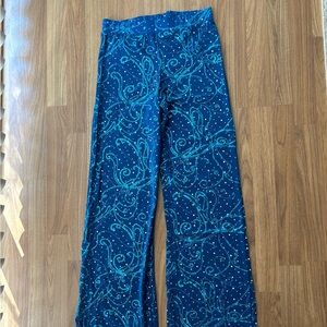 Sequins Blue Pants - Dance Costume